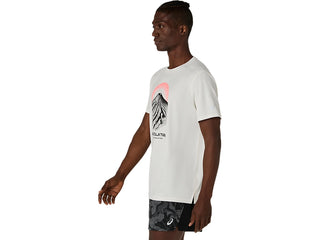 Asics Mens Fujitrail Logo Short Sleeve T-Shirt | Cream