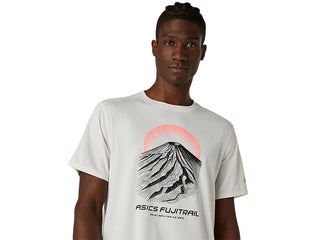 Asics Mens Fujitrail Logo Short Sleeve T-Shirt | Cream