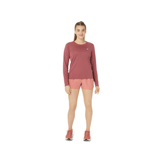 Asics Womens Core Long Sleeved Top | Brisket Red