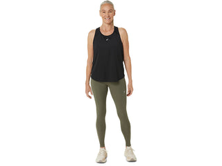 Asics Womens Road High Waist Tight | Mantle Green