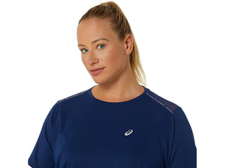 Asics Womens Road Short Sleeved Tees | Blue Expanse