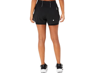 Asics Womens Road 2-in-1 Road Shorts | Black