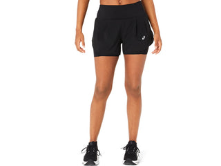 Asics Womens Road 2-in-1 Road Shorts | Black