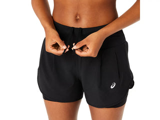Asics Womens Road 2-in-1 Road Shorts | Black