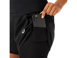 Asics Womens Road 2-in-1 Road Shorts | Black