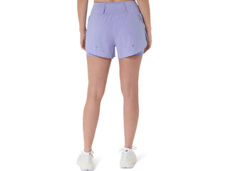 Asics Womens Road 2-in-1 Road Shorts | Bluebell