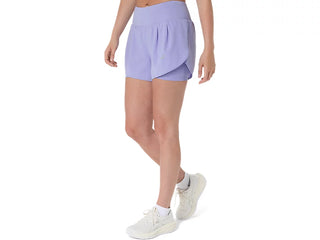 Asics Womens Road 2-in-1 Road Shorts | Bluebell