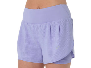 Asics Womens Road 2-in-1 Road Shorts | Bluebell