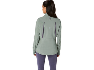 Asics Womens Road Winter Jacket | Monument Blue