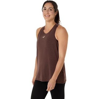 Asics Nagino Run Adjustable Tank | Coffee Heather