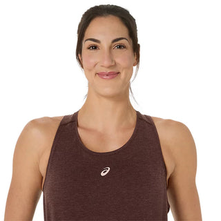 Asics Nagino Run Adjustable Tank | Coffee Heather