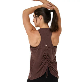 Asics Nagino Run Adjustable Tank | Coffee Heather