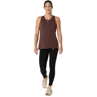 Asics Nagino Run Adjustable Tank | Coffee Heather
