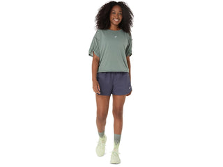 Asics Nagino Run Adjustable 4" Short | Indigo Fog