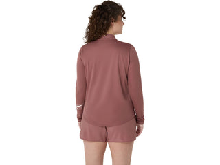 Asics Icon 1/2 Zip Top | Rubble Red