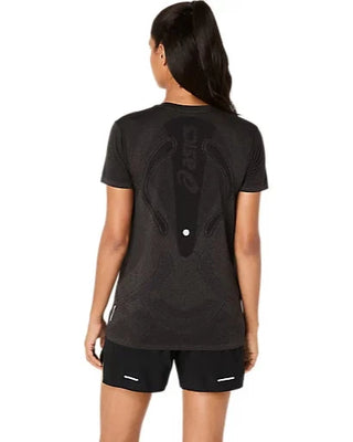 Asics Womens Road Seamless SS Tee | Performance Black