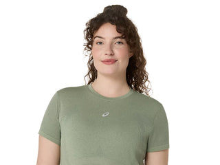 Asics Road Seamless SS Tee | Monument Blue/Whisper Green