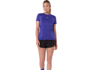 Asics Womens Road Seamless SS Tee | Cobalt Burst/Eggplant