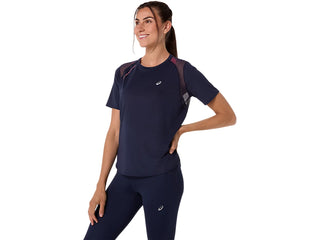 Asics Womens Road SS Top | Midnight