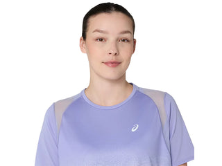 Asics Womens Road Fade SS T-Shirt | Bluebell