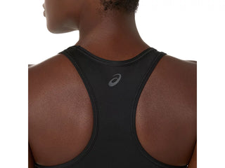 Asics Womens Essential Padless Logo Bra | Black