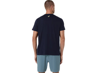Asics Mens Court Graphic Tee | Midnight
