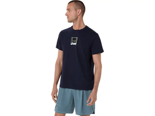 Asics Mens Court Graphic Tee | Midnight