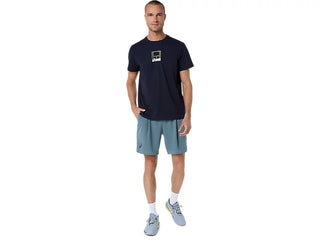 Asics Mens Court Graphic Tee | Midnight