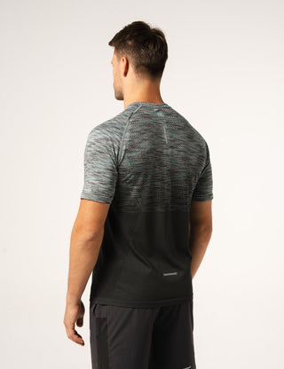 Reprimo Mens Axis Tee | Lagoon/Black Sand