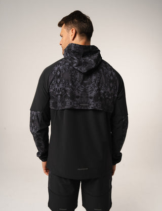 Reprimo Shibori Hybrid Windbreaker | Black