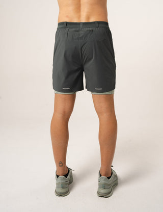 Reprimo AR Performance Dual Shorts | Dark Moss/Iceberg