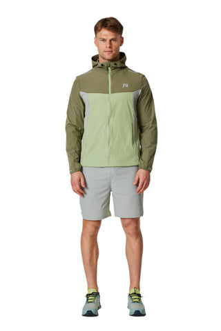 Reprimo Mens Flight Windbreaker Jacket | Grey/Green