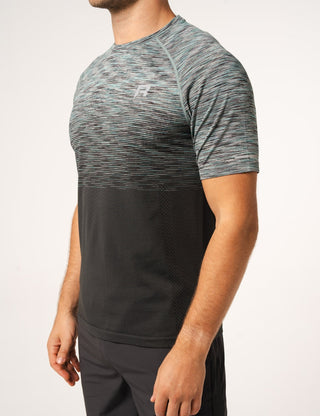Reprimo Mens Axis Tee | Lagoon/Black Sand