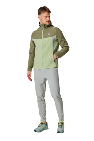 Reprimo Mens Flight Windbreaker Jacket | Grey/Green