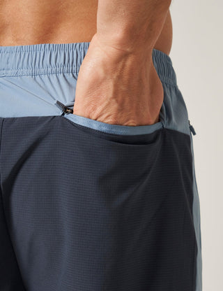 Reprimo Mens Clima Shorts | Dusty Blue/Ink Blue