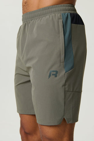 Reprimo Vortex Shorts | Dark Moss/Grey Velvet