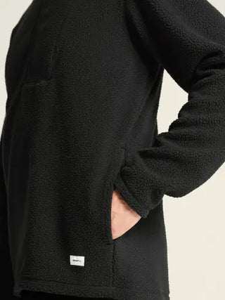 Craft Join Pile Fleece Half Zip | Black