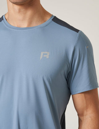 Reprimo Mens Clima T-Shirt | Dusty Blue/Ink Blue