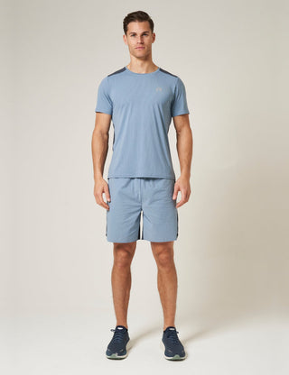 Reprimo Mens Clima T-Shirt | Dusty Blue/Ink Blue