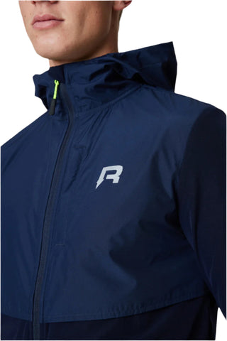 Reprimo Mens Summit Panelled Windbreaker | Dark Navy/Navy