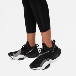 Nike Womens Pro High-Waisted 7/8 Mesh Panel Leggings | Black
