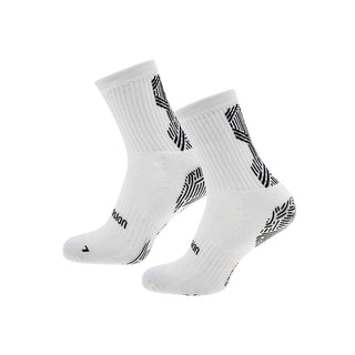 Precision Origin.0 Grip Socks | White/Black