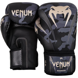 Venum Impact Boxing Gloves | Dark Camo/Sand