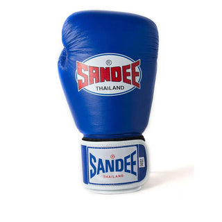 Sandee Authentic Velcro 2 Tone Boxing Gloves | Blue