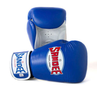 Sandee Authentic Velcro 2 Tone Boxing Gloves | Blue