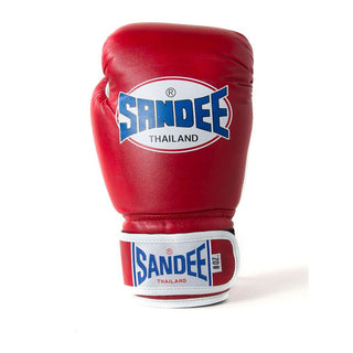 Sandee Kids Authentic Velcro 2 Tone Boxing Gloves | Red