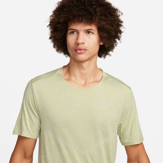 Nike Mens Dri-FIT Rise 365 SS Tee | Olive Aura/Heathered/Reflective Silver