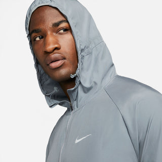 NIKE MENS REPEL MILER RUNNING JACKET | SMOKE GREY/REFLECTIVE SILVER