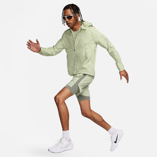 Nike Mens Repel Miler Running Jacket | Olive Aura/Reflective Silver