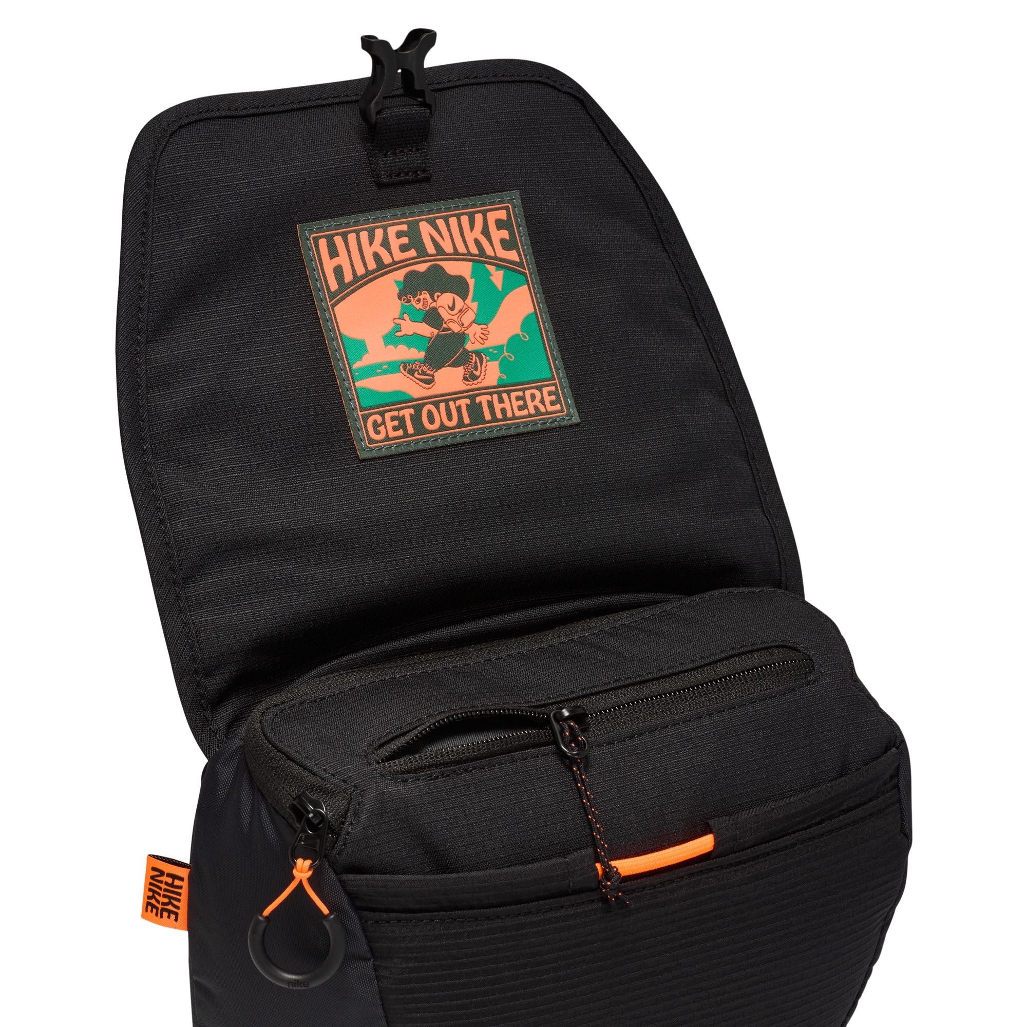 Nike Hike Fanny Pack 4L Black Anthracite Total Orange